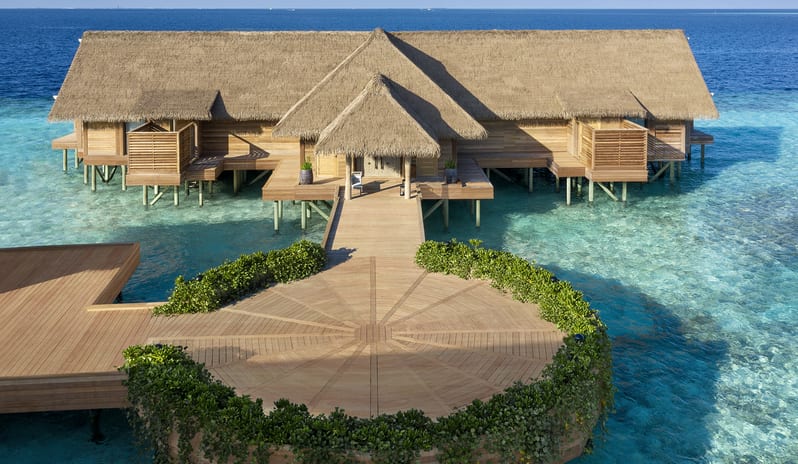 1. Two-Bedroom Overwater Villa_Entrance Aerial View